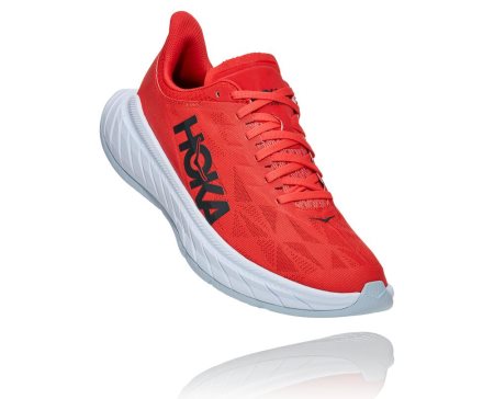 Hoka One One Carbon X 2 Moški Road Tekaški Čevlji Rdeča / Bela SI-719530Z